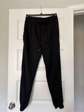 Women's Black Jogger Pants Size Large Athleisure Gym Girl Casual Streetwear